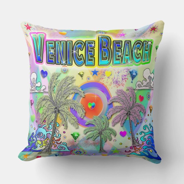 Venice Beach Deep Dream Coussin (Recto)