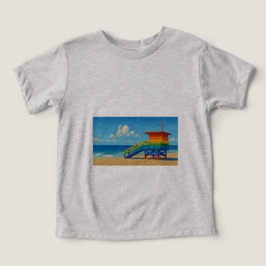 Venice Beach Rainbow Lifeguard Stand (Design voorkant)