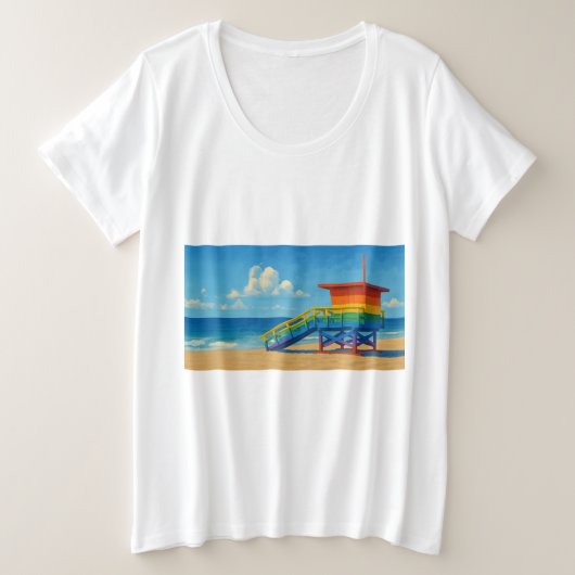 Venice Beach Rainbow Lifeguard Stand (Design devant)