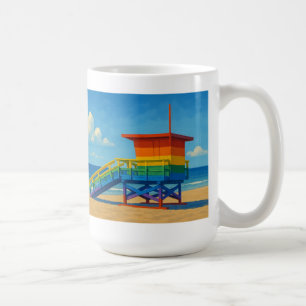 Venice Beach Rainbow Lifeguard Stand Koffiemok