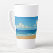 Venice Beach Rainbow Lifeguard Stand Latte Mok (Linkerhoek)