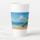 Venice Beach Rainbow Lifeguard Stand Latte Mok (Voorkant)