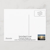 Venice Beach Sunset Briefkaart (Achterkant)
