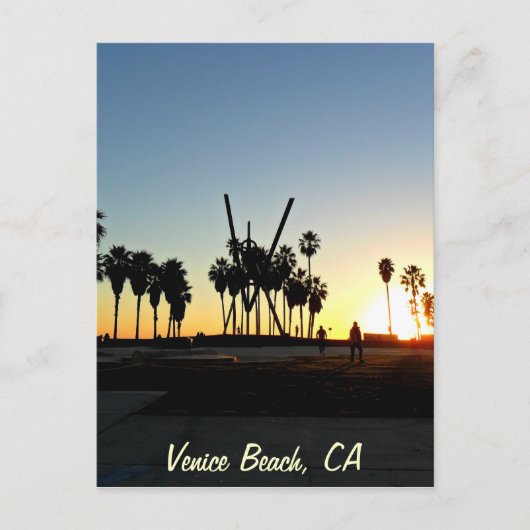 Venice Beach Sunset Briefkaart (Voorkant)