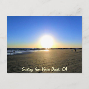 Venice Beach Sunset Briefkaart
