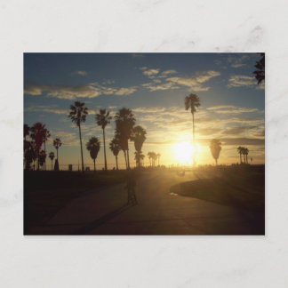 Venice Beach Sunset, Californië Briefkaart