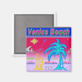 "Venice Beach" Surfer Magnet (Recto/Verso)