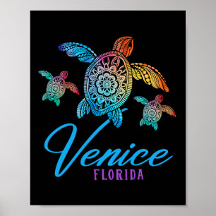 Venice Beach Tie Dye Zee Schildpad Nederland Famil Poster