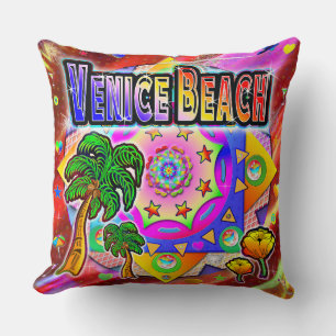 Venice Beach Tropical Friends Coussin