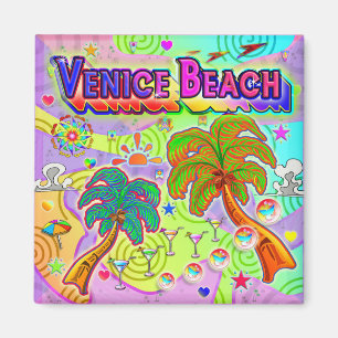 Venice Beach Vacances Magnet cible