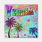 Venice Beach Vivid Romance Magnet (Devant)