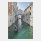 Venice Bridge of Sighs uitzicht theedoek (Verticaal)
