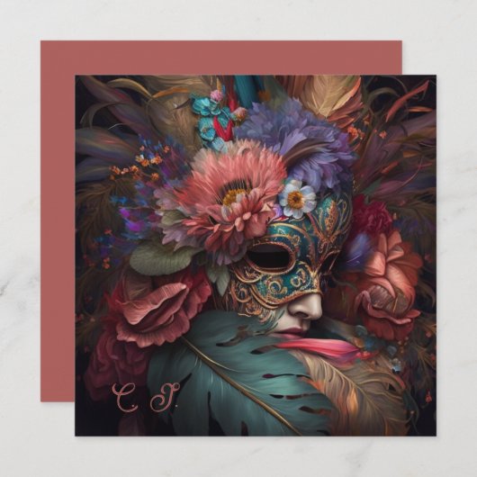 Venice Carnival Florals (Voorkant / Achterkant)