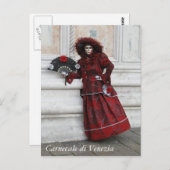 Venice Carnival Masquerade Briefkaart (Voorkant / Achterkant)