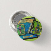 Venice Castle Near the Sea Button (Voorkant /achterkant)