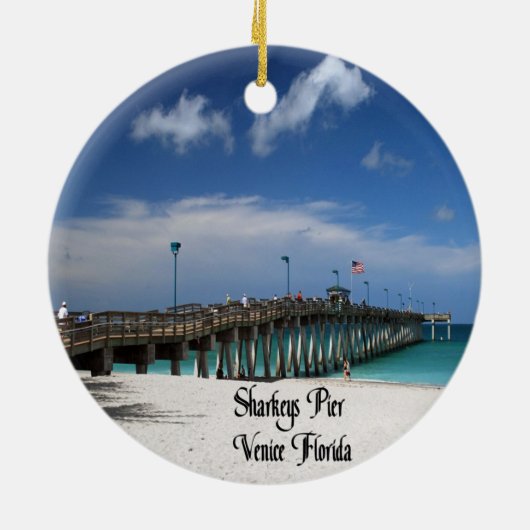 Venice Florida Keramisch Ornament (Achterkant)
