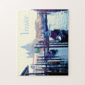 Venice gondola boot dock, Venezia Italië Legpuzzel (Verticaal)