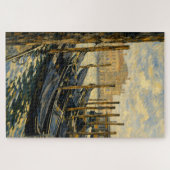 Venice Gondola Gold Van Gogh Style Art Puzzle (Horizontal)