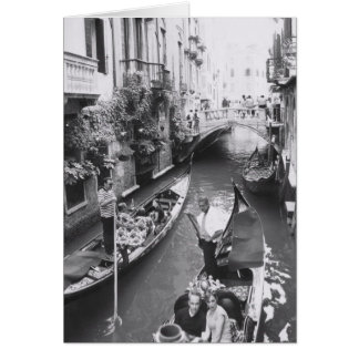 Venice Gondola Romantic Italie Carte de voeux