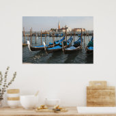 Venice Gondolas Poster (Keuken)