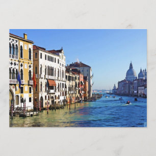 Venice Grand Canal met Love Quote Kaart