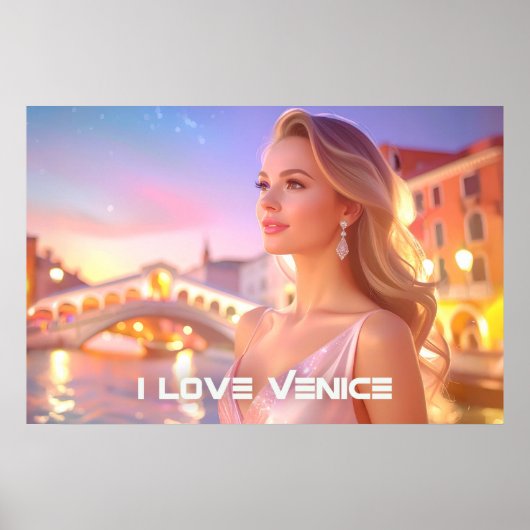 VENICE - I LOVE VENICE - POSTER (Voorkant)