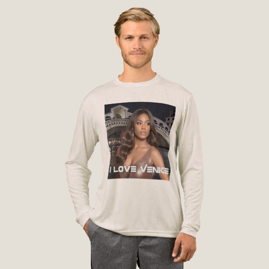 VENICE - I LOVE VENICE Tri-Blend SHIRT (Voorkant)