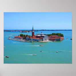 Venice - Island of San Giorgio Maggiore Poster