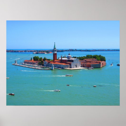 Venice - Island of San Giorgio Maggiore Poster (Voorkant)