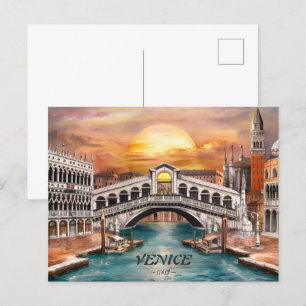 Venice Italië Briefkaart