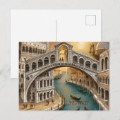 Venice Italië Briefkaart (Voorkant / Achterkant)