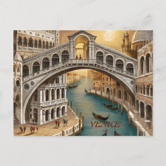 Venice Italië Briefkaart (Voorkant)