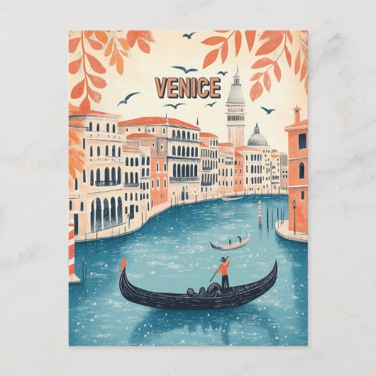 Venice Italië Briefkaart (Voorkant)