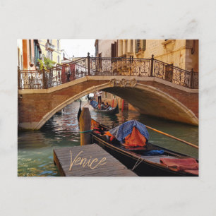 Venice Italië Canal Boat Travel Briefkaart