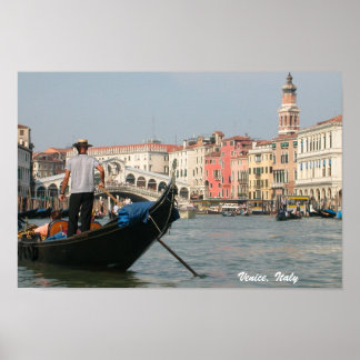 Venice, Italië Canal Gondola Print