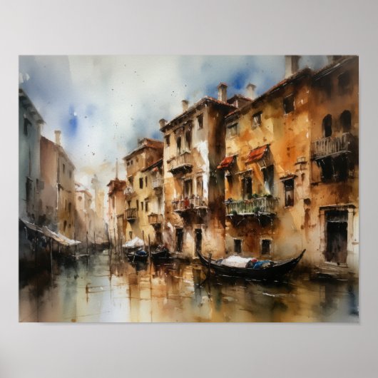Venice Italie Paysage Art Imprimer Poster (Devant)