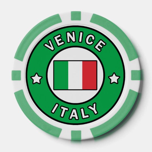 Venice Italië Poker Chips (Voorkant)