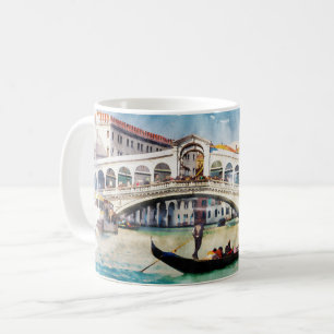 VENICE, Italië - Prachtige Aarde / Waterverf kuns Koffiemok
