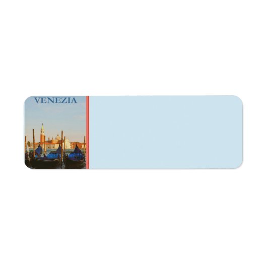 Venice Italië Return Address Label (Voorkant)