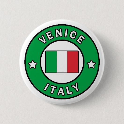 Venice Italië Ronde Button 5,7 Cm (Voorkant)
