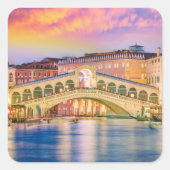 Venice Italië Vierkante Sticker (Voorkant)