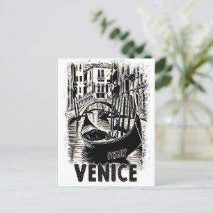 Venice Italie Vintage voyage Carte postale Art rét