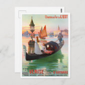 Venice Italië — vintonijnreis Briefkaart (Voorkant / Achterkant)