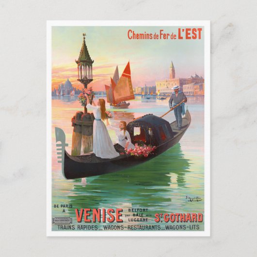 Venice Italië — vintonijnreis Briefkaart (Voorkant)