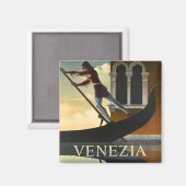 Venice Italië — vintonijnreis Magneet (Voorkant / Achterkant)