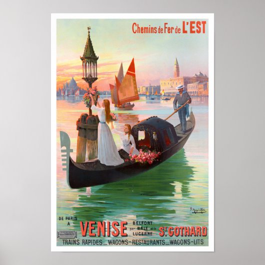 Venice Italië — vintonijnreis Poster (Voorkant)