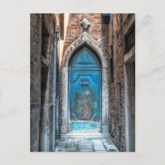 Venice Italy Blue Deuren Post Kaart (Voorkant)