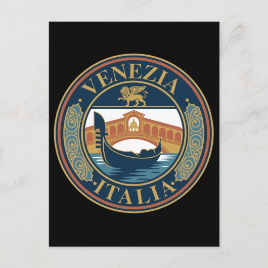 Venice Italy Briefkaart (Voorkant)