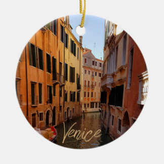 Venice Italy Canal Buildings Travel Keramisch Ornament