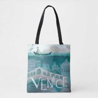 Venice Italy Gondola reisvakantie vintage Draagtas